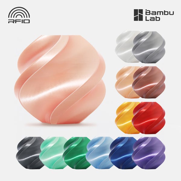 Bambu Lab 뱀부랩 필라멘트 PLA Silk+ 1kg 스풀형