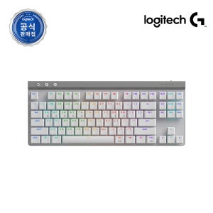 로지텍코리아 로지텍G G515 LIGHTSPEED 무선 TKL PO 화이트, 적축