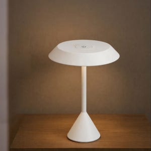 무선스탠드 충전식 LED 휴대용 무드등 스탠드 미니멀 화이트