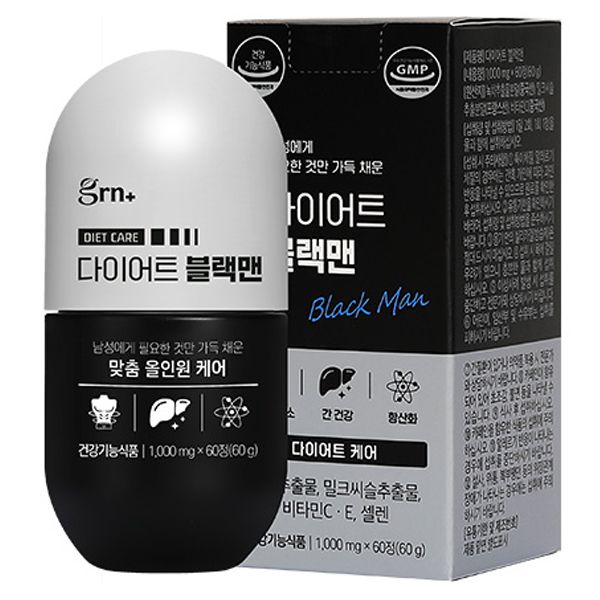 <b>GRN</b> 블랙맨 60g 60정 1개
