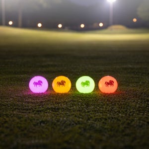 캐디샵 야광 파크골프공 3피스 가시성 높은 파크골프볼 고반발 파크공