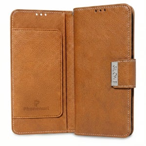 국내 생산 폰누리 가죽 카드 지갑 다이어리 케이스 윙 브라운, LG V30-V30S-V35-V35플러스 공용