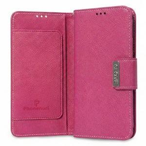 국내 생산 폰누리 가죽 카드 지갑 다이어리 케이스 윙 핑크, LG G7 씽큐-G7플러스씽큐-Q9-Q9 ONE 공용