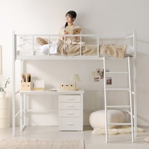 e스마트 휘오 성인벙커침대 철제 어른 2층 벙커침대 SS