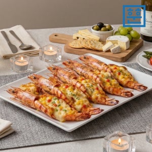 블랙타이거 치즈 쉬림프 캠핑용 간편 새우구이 대하