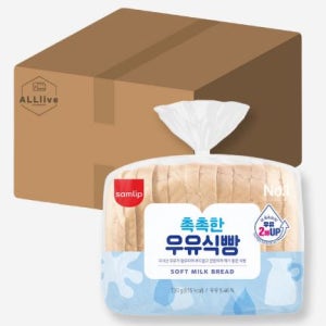 삼립 촉촉한 우유식빵 330g, 2개