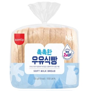 삼립 촉촉한 우유식빵 330g, 4개