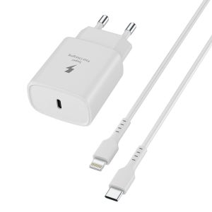 요이치 헤라S 25W 분리형 어댑터 초고속 PD 충전기 GaN + c to 8핀 케이블 200cm