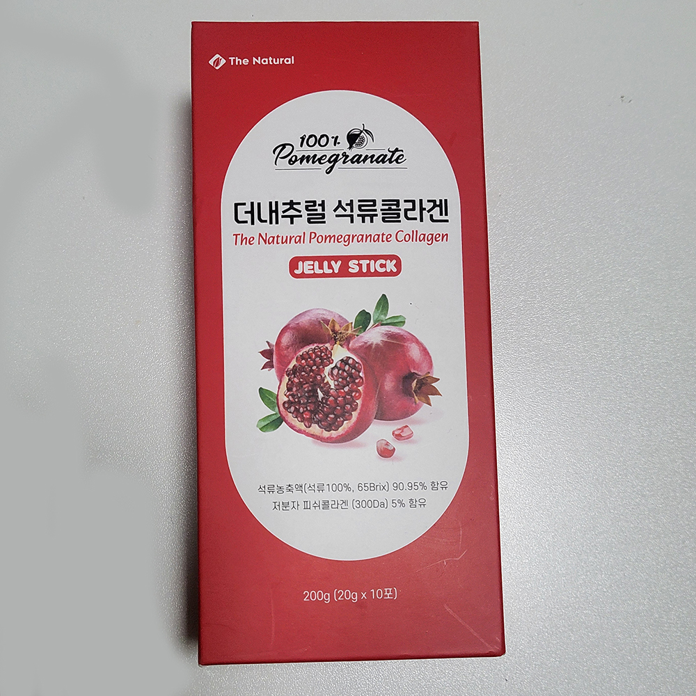 더<b>내추럴</b> 석류 <b>콜라겐</b> 젤리<b>스틱</b> 10포 200g