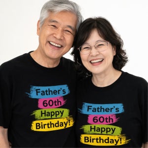 32수 환갑 칠순 부모님 기념일 단체 커스텀 반팔 티셔츠 제작