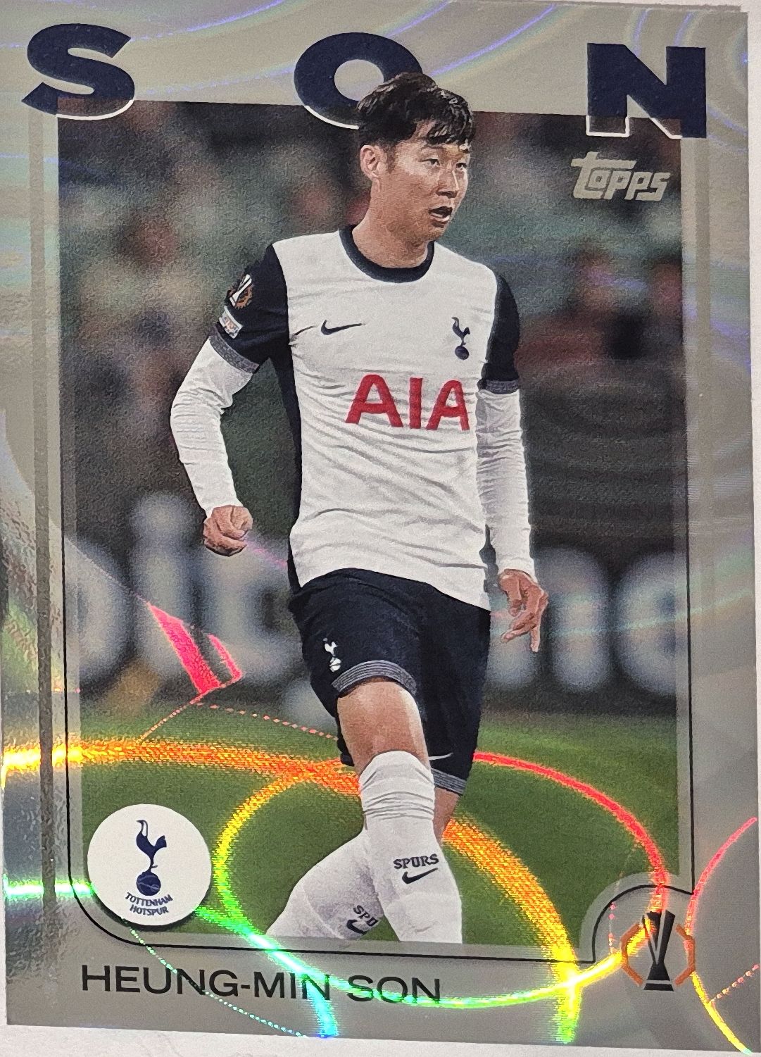 손흥민 축구카드 탑스 레인드랍 2024-25 UEFA챔피언스리그 6518
