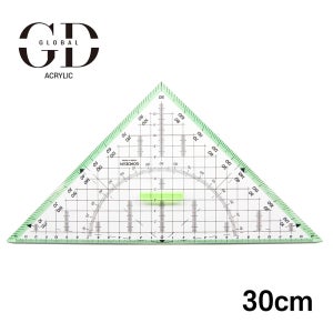 지디글로벌 기하삼각자 30cm