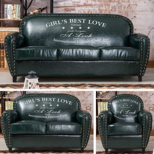 앤틱 소파 빈티지 클래식 의자 쇼파 고전소품 유 A. 레트로 아메리칸 가죽 소파 싱글 소형