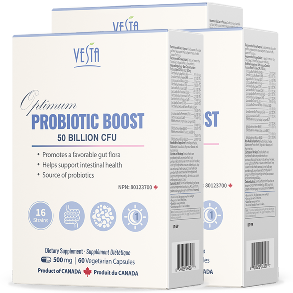 베스타 캐나다 고함량 500억 유산균 프로바이오틱스 이벤트 60캡슐, 3개