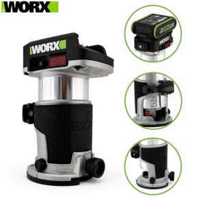 웍스 트리머 라우터20V 루터 WU560.9 소형 전동 홈파기 모서리 가공 DIY