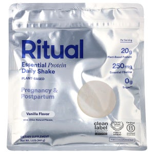 리추얼, 에센셜 단백질 데일리 셰이크, 임신 및 산후 보충제, 바닐라, 461g(1lb) RIT-97536