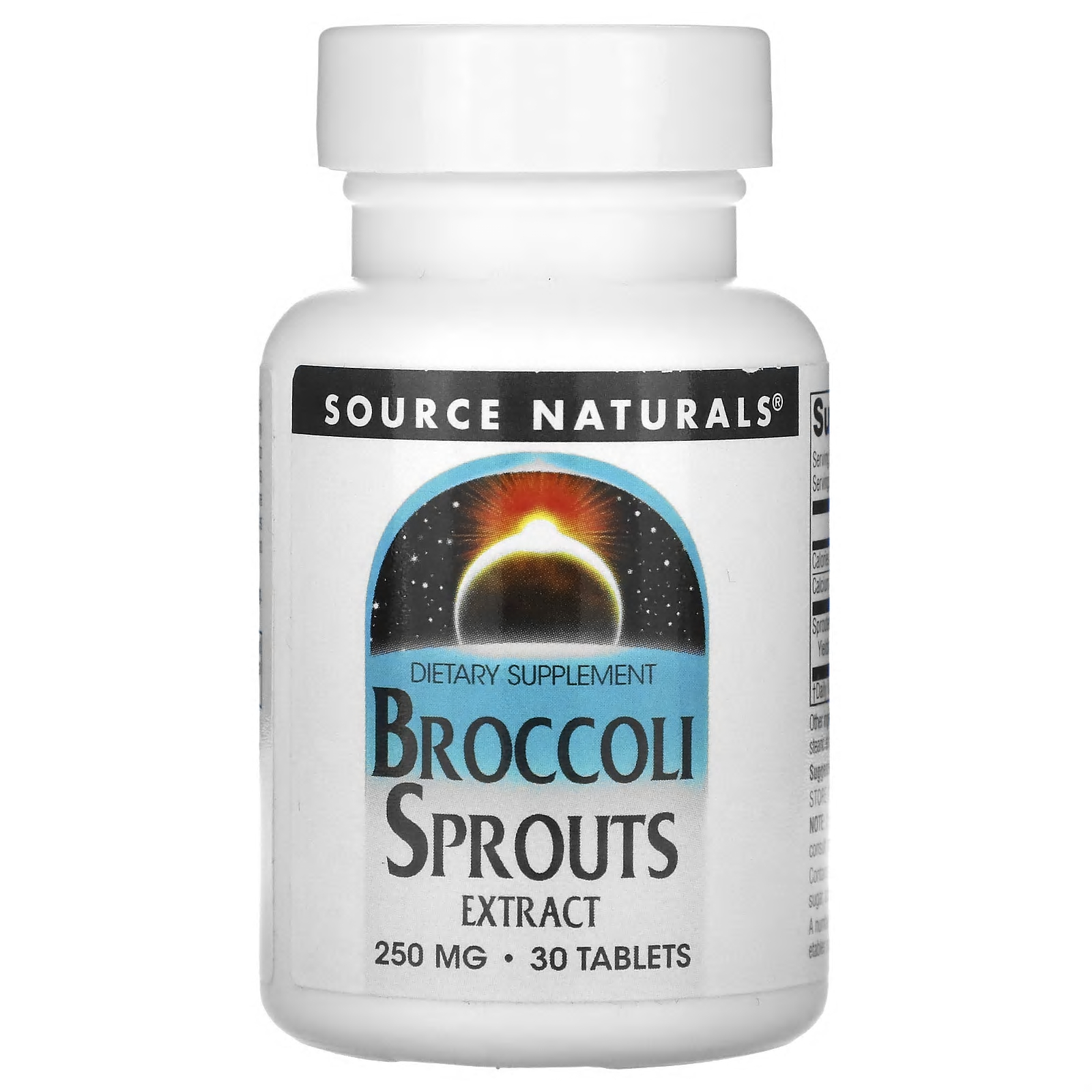 소스 내추럴스, <b>브로콜리 새싹 추출물</b>, 30정(1정당 250mg) SNS-41103