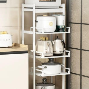 이동식 렌지대 바퀴달린 에어프라이어 주방 다이 밥솥 D40-B 5단 진주 (55x40)