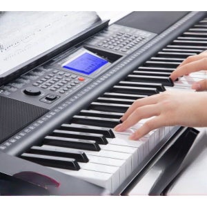 61키 전자피아노 전자 키보드 디지털피아노 마이 A. 37키 블랙 피아노 4개 세트 무료일