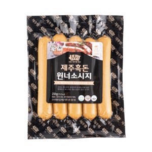 제주햄 아질산나트륨 무첨가 제주흑돼지 소시지 윈너, 250g, 10개