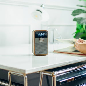 산진 SANGEAN DDR-8 회전형 OLED 알루미늄 노브 블루투스 라디오