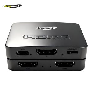 애니포트 AP-0102P4K60 1:2 HDMI분배기 C타입전원 4K 60HZ 2포트 영상분배기