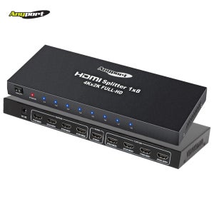 애니포트 AP-0108C4K 1:8 HDMI분배기 C타입전원 4K분배기 8포트 아답터포함