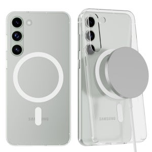 가꼬싶다 변색없는 1MM 생폰 슬림 맥세이프 케이스 투명, 갤럭시A17