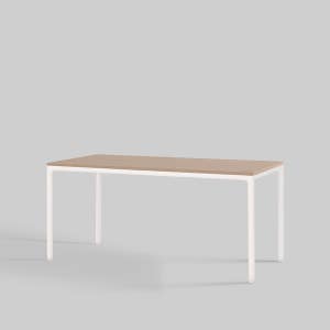 [두닷] 콰트로 에어 책상 1600x800mm, 덴버오크+에어화이트