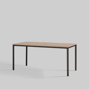 [두닷] 콰트로 에어 책상 1600x800mm, 덴버오크+딤블랙