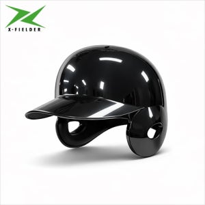 엑스필더 양귀헬멧 초경량 국내산 타자 야구헬멧 유광 블랙