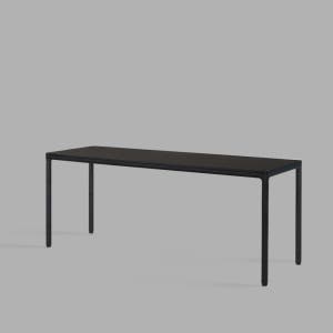 [두닷] 콰트로 에어 책상 1800x600mm, 블랙오크+딤블랙