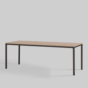 [두닷] 콰트로 에어 책상 2000x800mm, 덴버오크+딤블랙