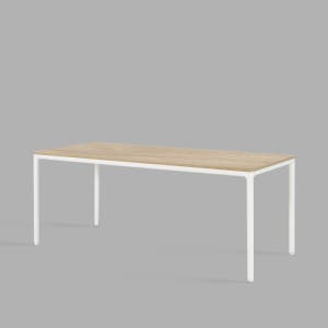 [두닷] 콰트로 에어 책상 1800x800mm, 덴버오크+에어화이트