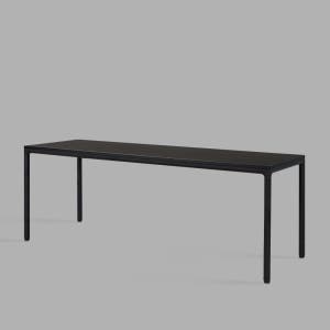[두닷] 콰트로 에어 책상 2000x600mm, 블랙오크+딤블랙