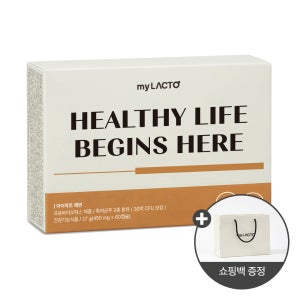 [기프트패키지] 마이락토 쾌변 유산균 소장 대장 장건강 프로바이오틱스 30캡슐,2개