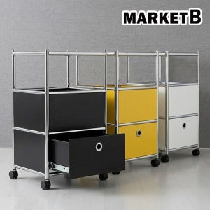 마켓비 2단 서랍장 모듈 철제 서랍장 플라스틱 3단 드레스룸 서랍장 미니 이동식 1칸