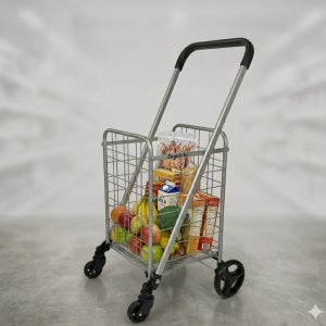 점보 접이식 시장카트 캐리어 중 45x32cm 이동 쇼핑카트 보행보조 대용량 시장바구니
