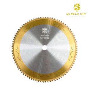 미르 국산 TIN 도금 금속절단기날 원형톱날 금속날 팁쏘 컷팅 355mm 14x80T