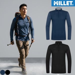 밀레 냉감티셔츠 기능성긴팔 남성 등산복