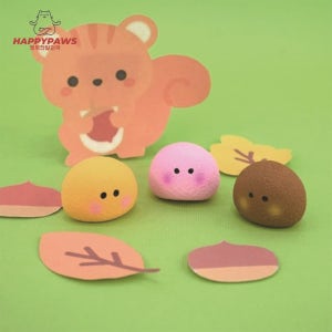 패리스독 강아지 장난감 무독성 소리나는 귀요미 알밤 라텍스 토이 애견 삑삑이