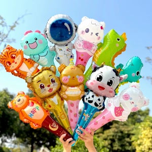 동물 캐릭터 막대 응원 풍선 행사용품 어린이파티 축제용품