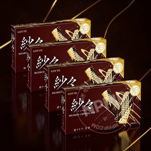 롯데 샤샤 초콜릿 일본 간식 초코 오리지널, 69g, 4개