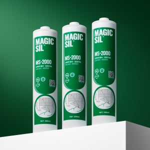 오성 매직씰 MS-2000 실란트 방수 도장 변성 우레탄 실리콘 백색, 25개