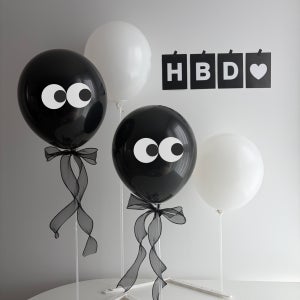 르파티에 생일 파티 용품 하트 풍선 세트 장식 홈파티 이벤트 눈알