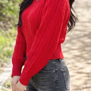 루엔 청순 러블리 브이넥니트 봄니트