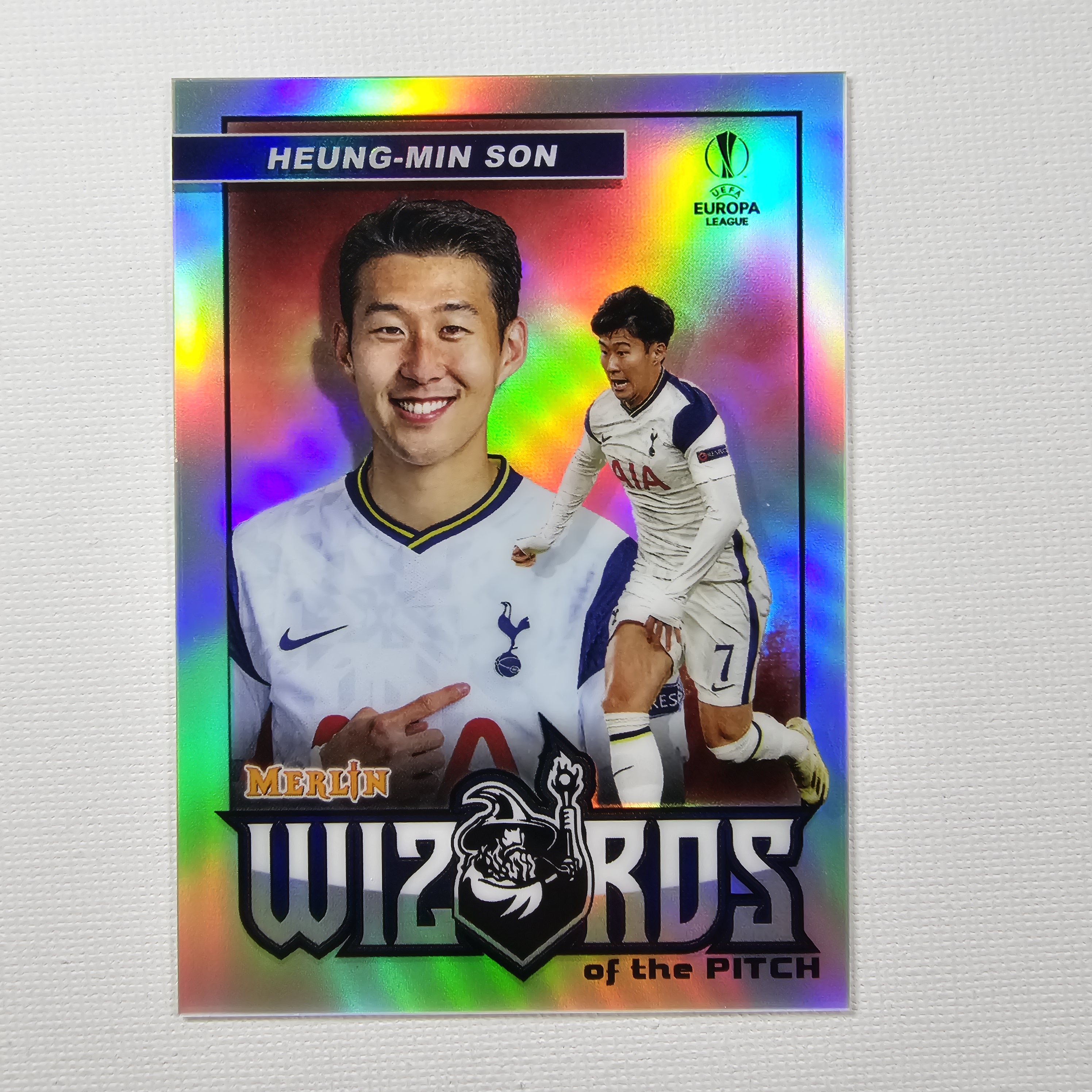 2020 Topps Merlin Chrome Wizards of the Pitch Heung-Min Son 손흥민 축구카드 / SOC-18