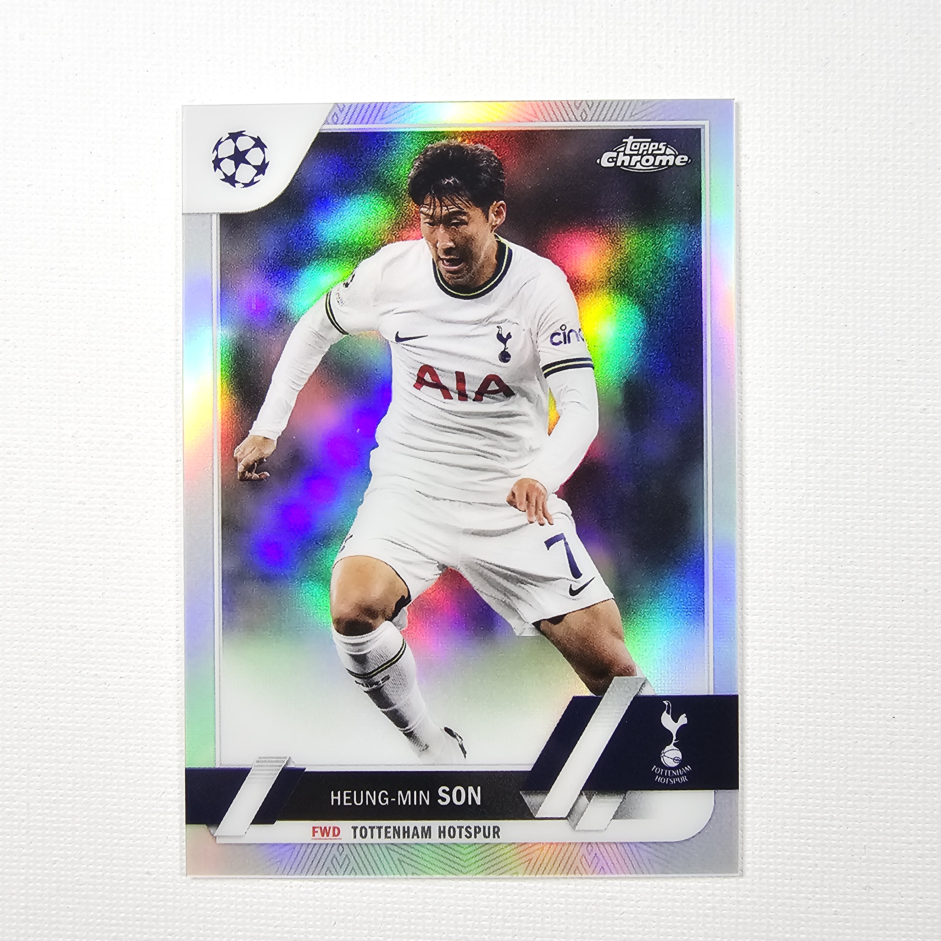2022-23 Topps Chrome UEFA Club Competitions Refractor Heung-Min Son 손흥민 축구카드 / SOC-25