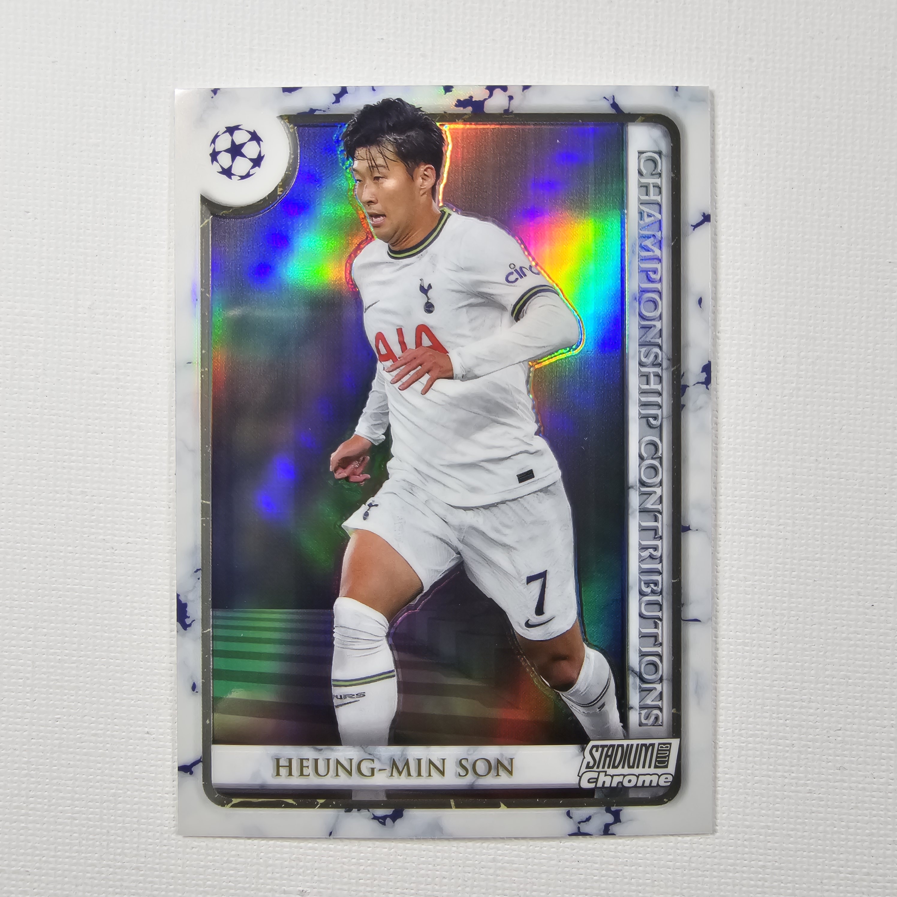2022-23 Stadium Club Chrome Heung-Min Son Championship Contributions 손흥민 축구카드 / SOC-26