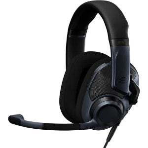 EPOS H6Pro 오픈형 게이밍 헤드셋 (마이크 포함) - 가볍고 편안한 디자인 Xbox PS4/PS5 PC/Windows 호환 블랙